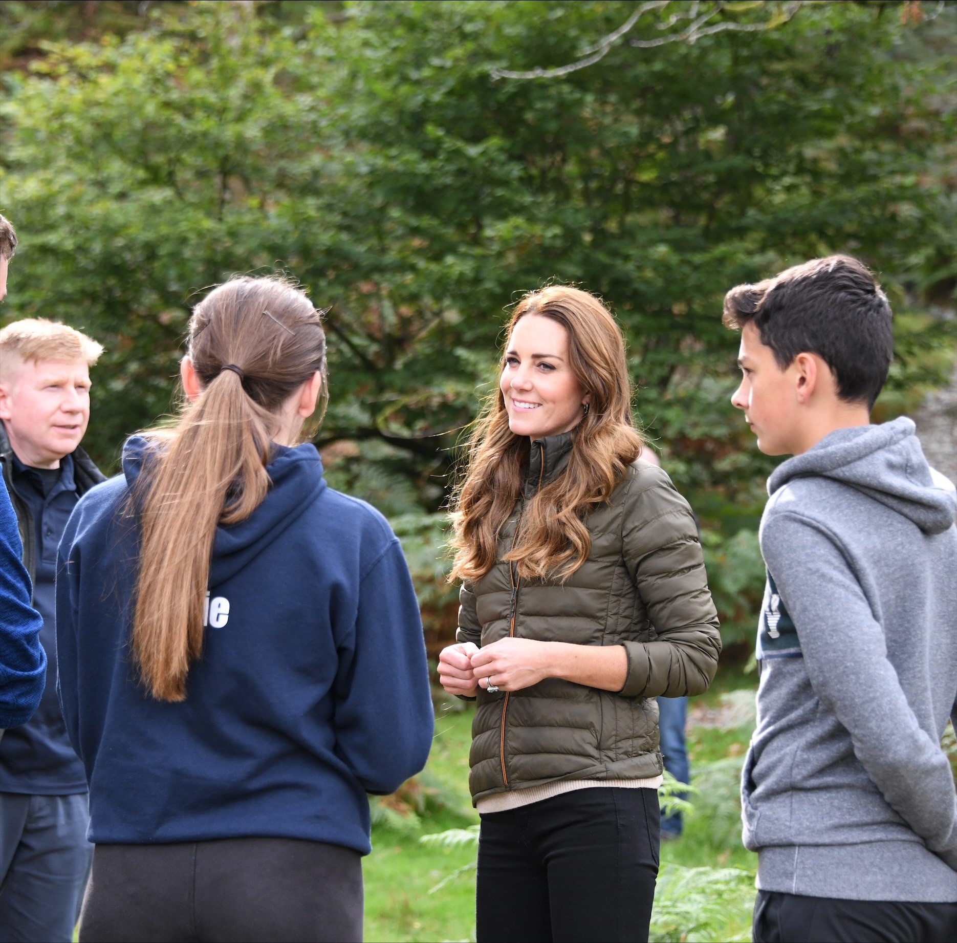 The Duchess of Cambridge talks with Cadets.